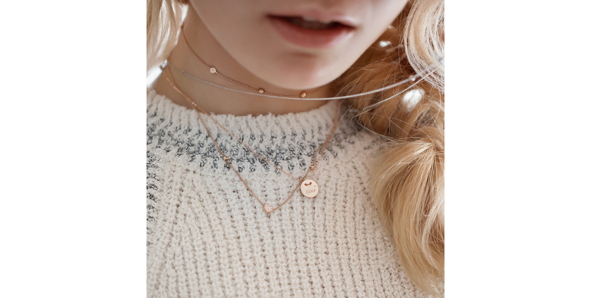 Diamond necklace Love Splendor