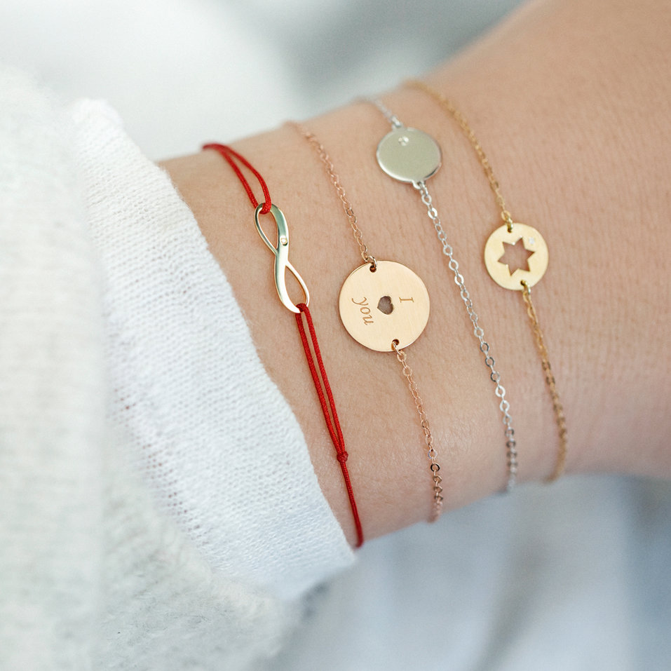 Diamond bracelet I love you