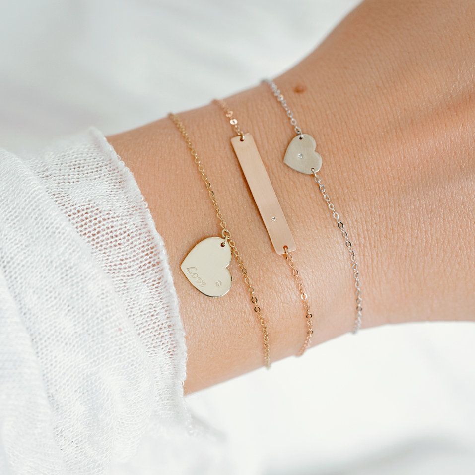 Diamond bracelet Amour Heart