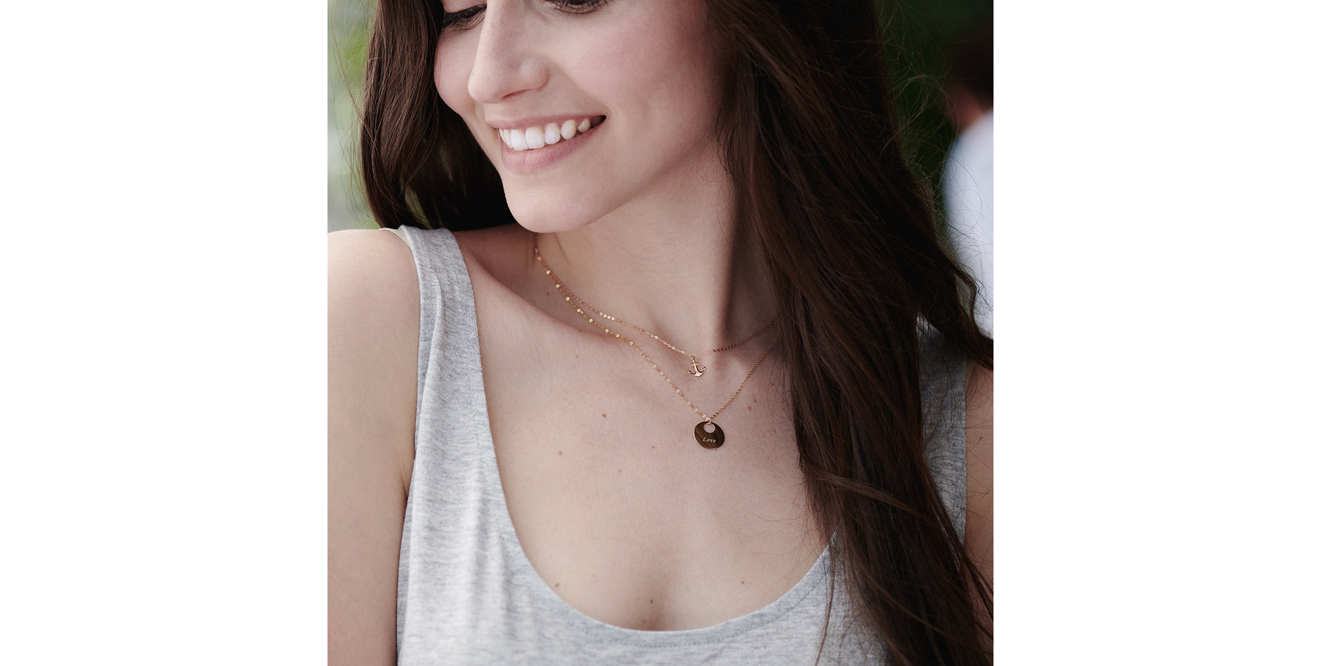 Diamond necklace Love Courier