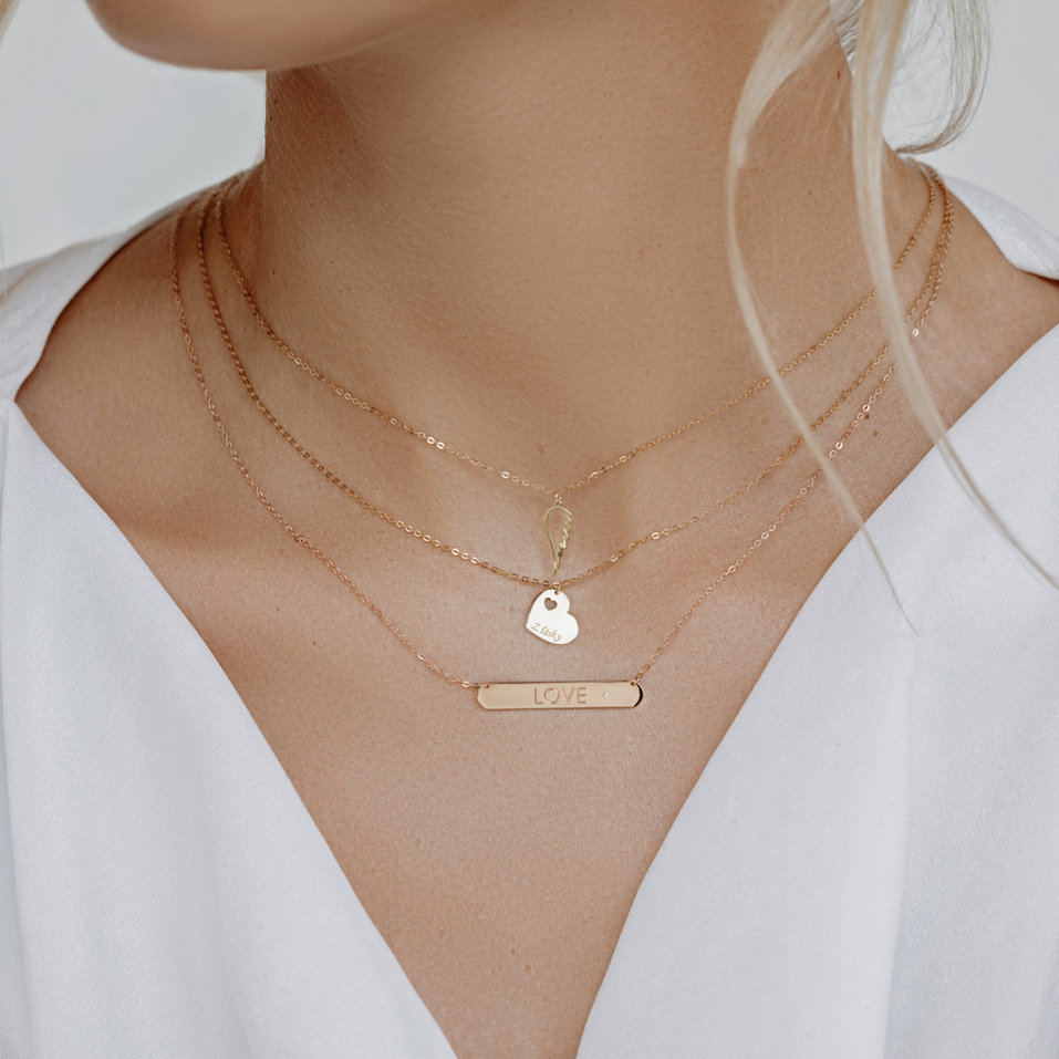 Diamond necklace Double Love