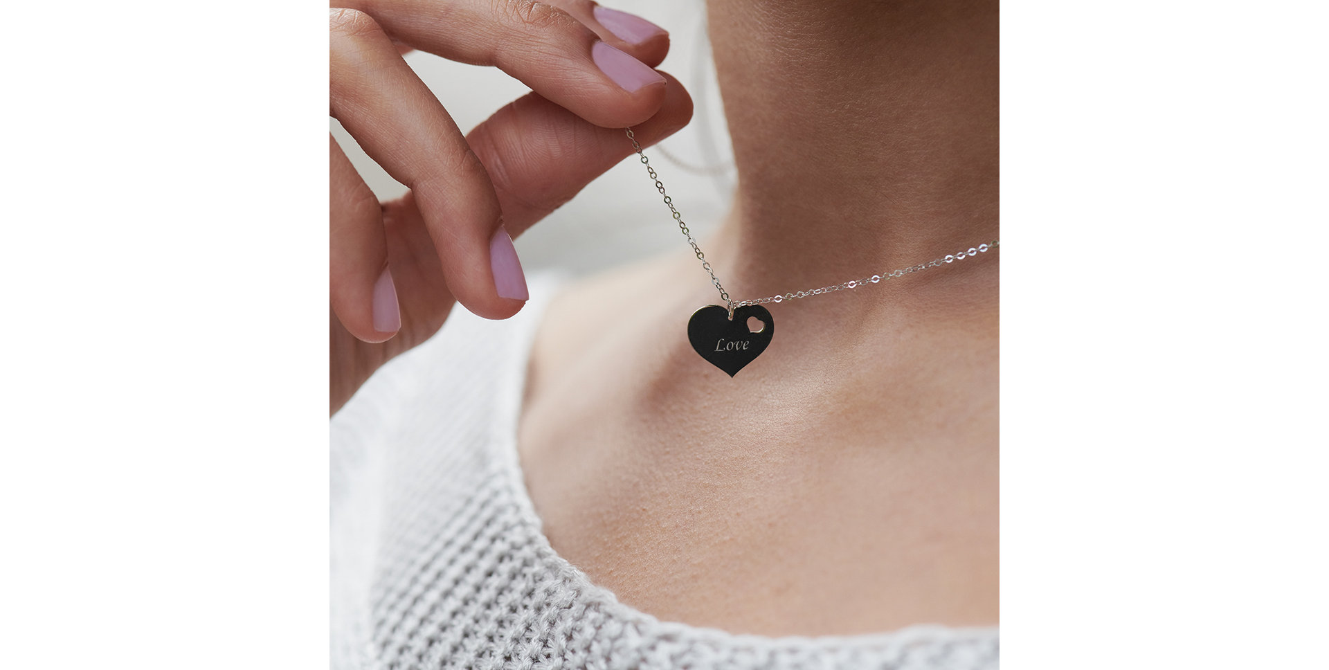 Diamond necklace Double Love