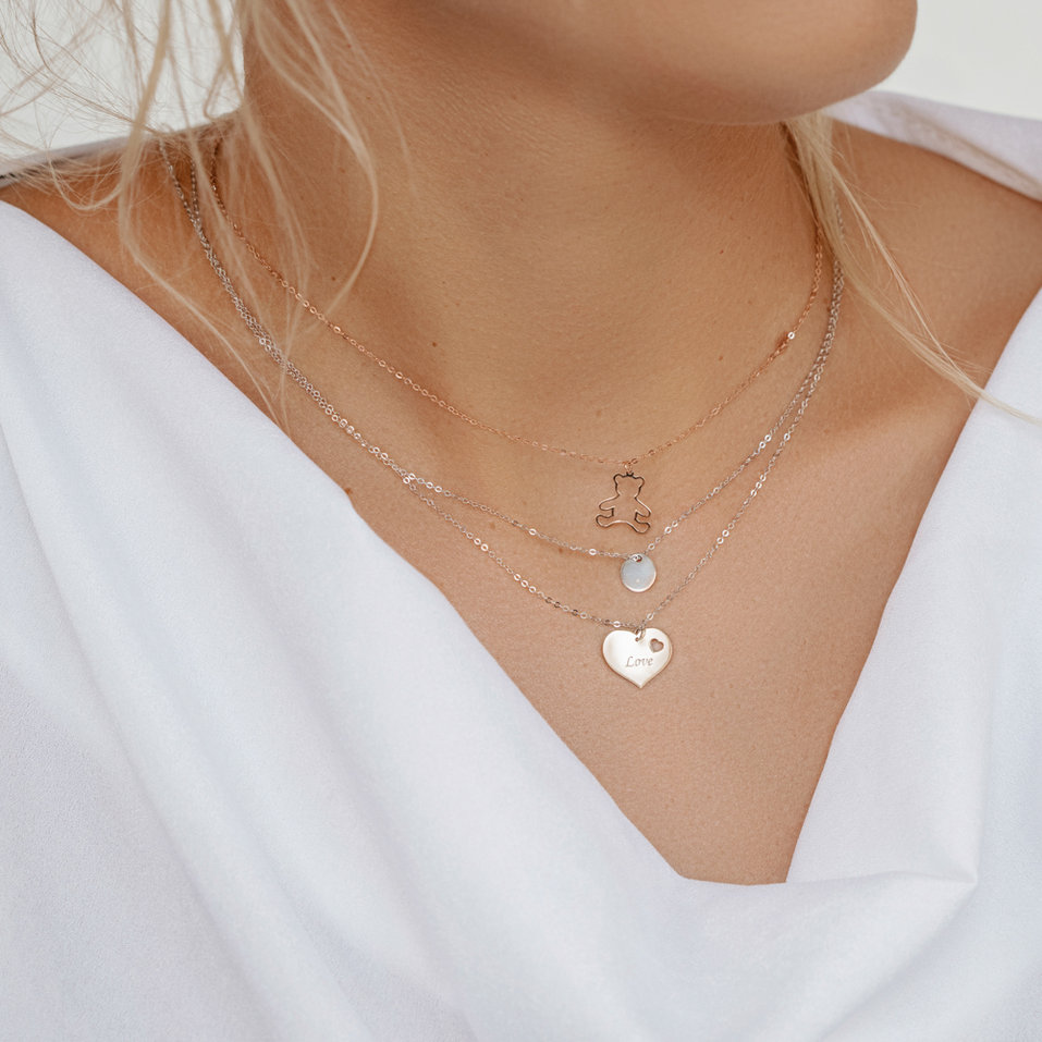 Diamond necklace Double Love