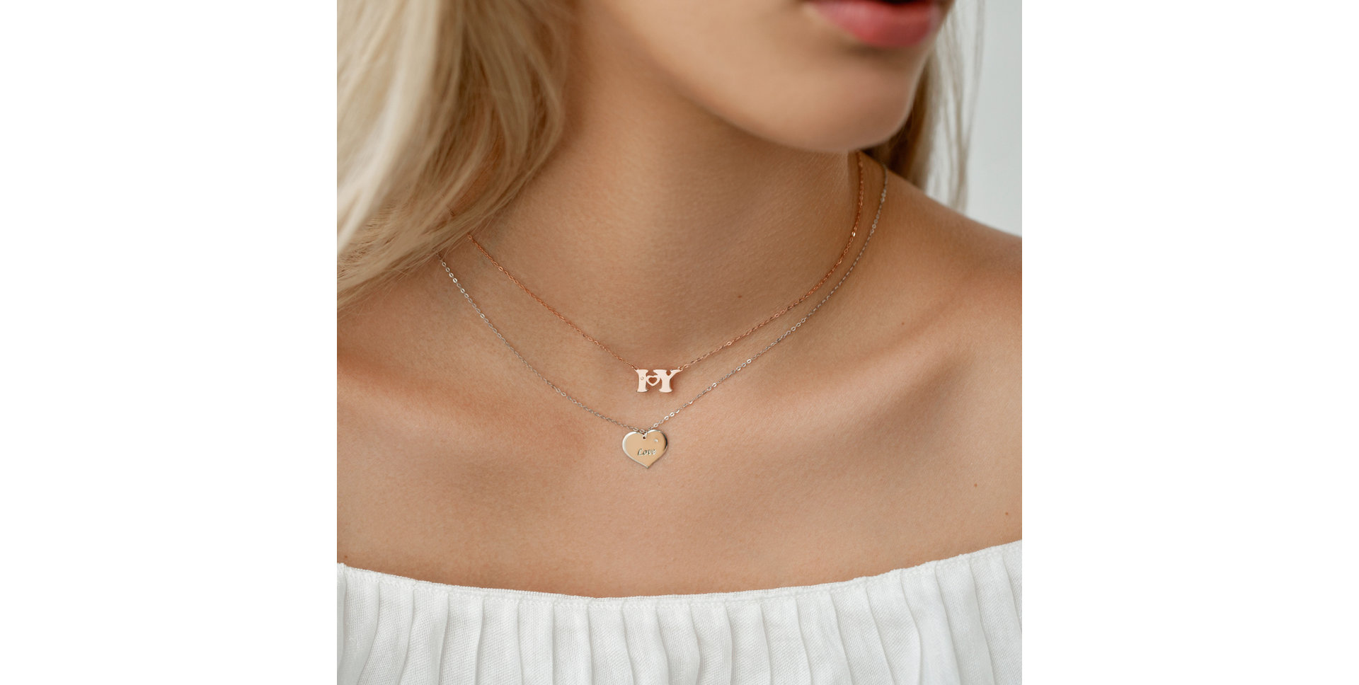 Diamond necklace Endless Love