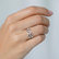Diamond ring with Sapphire Simplicity5