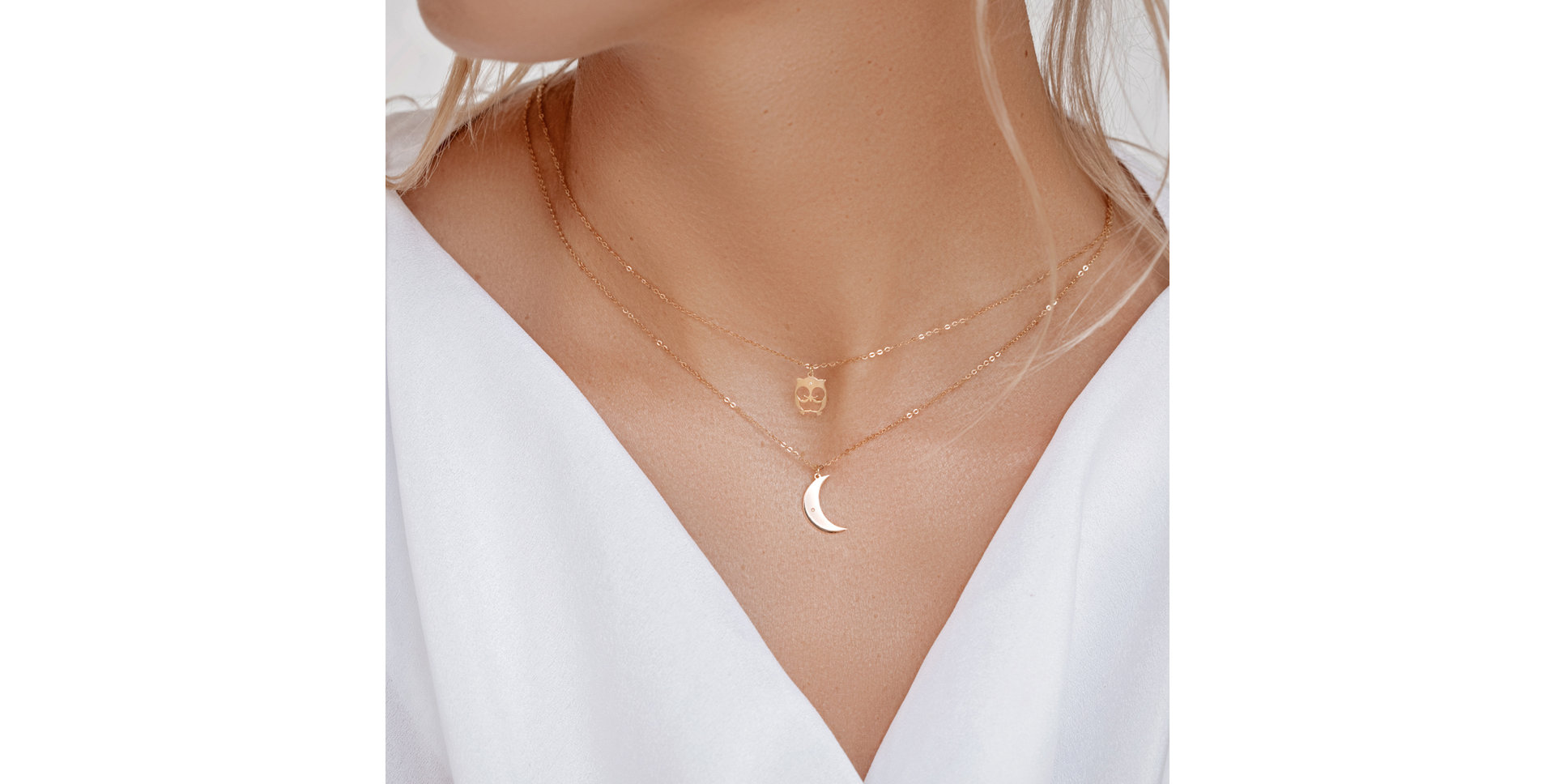 Diamond necklace Amazing Moon