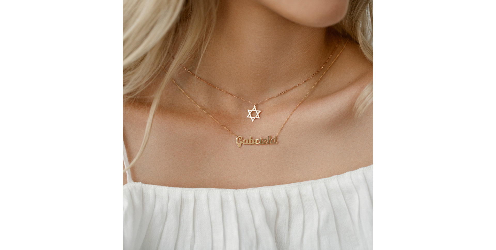 Diamond necklace David Star