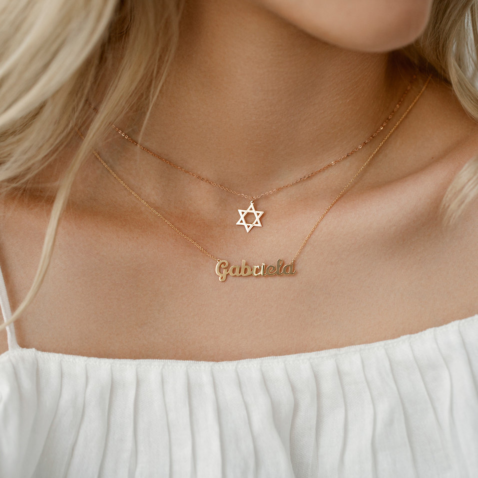 Diamond necklace David Star