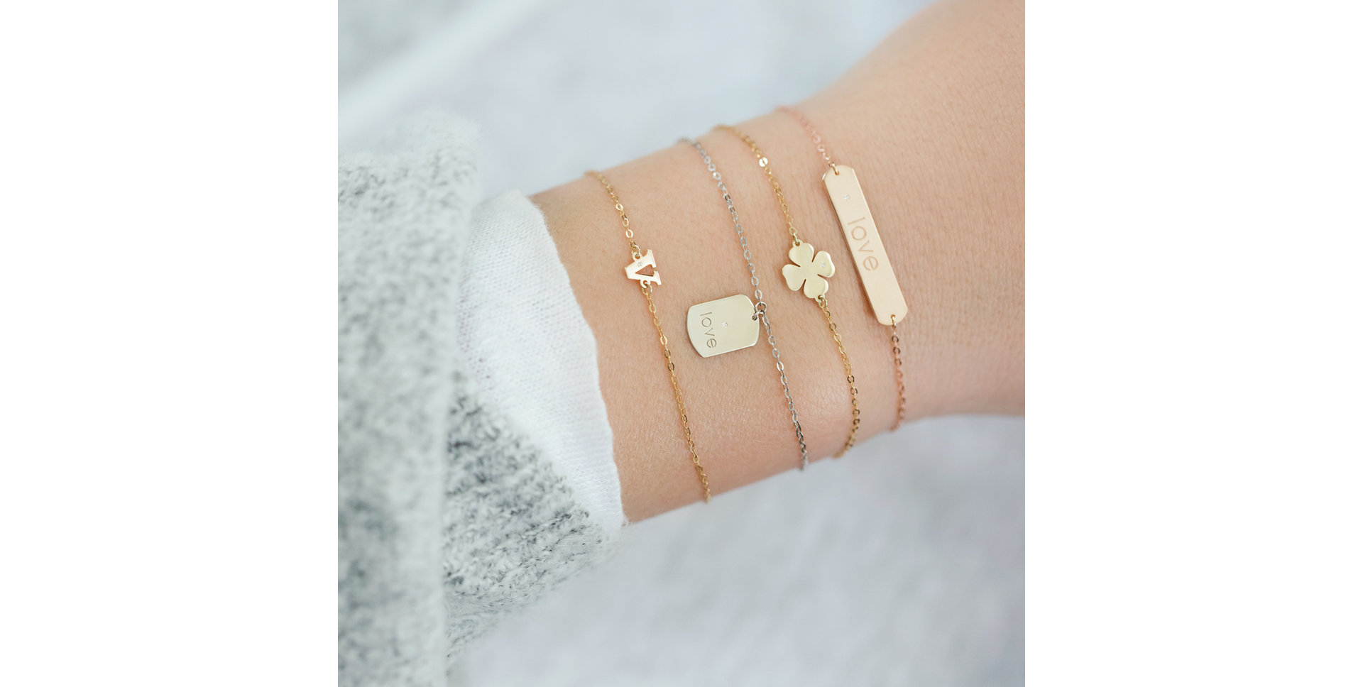 Diamond bracelet Love