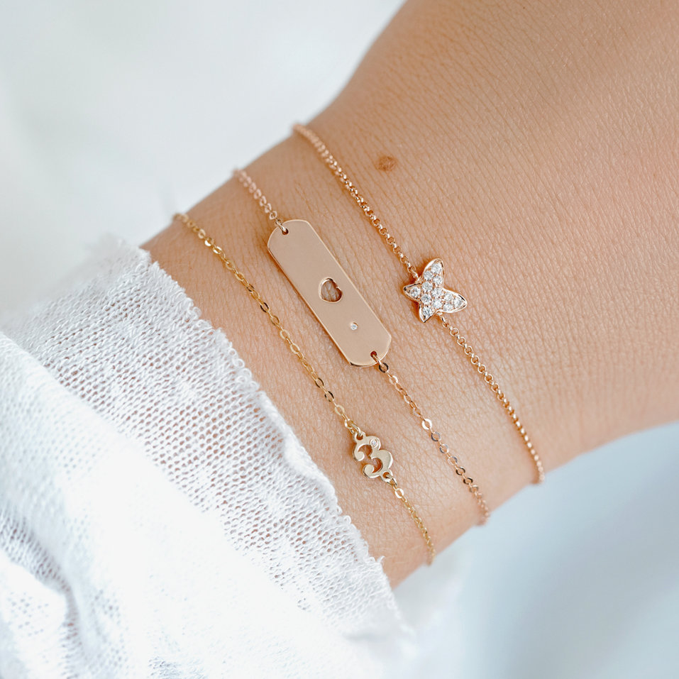 Diamond bracelet Charming Heart