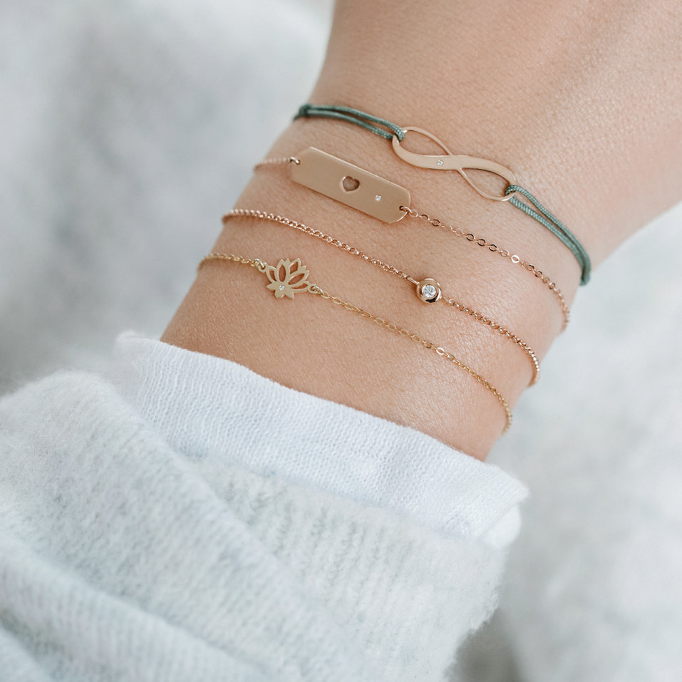 Diamond bracelet Charming Heart