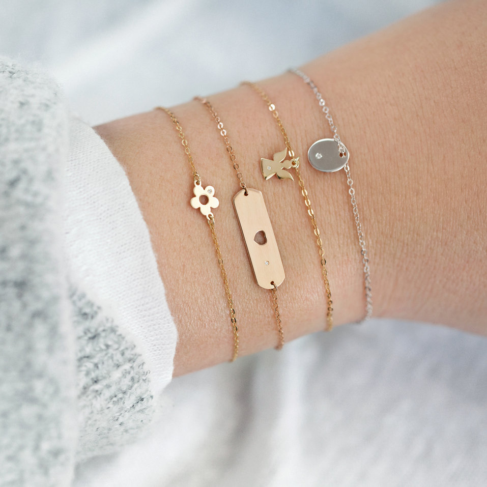 Diamond bracelet Charming Heart