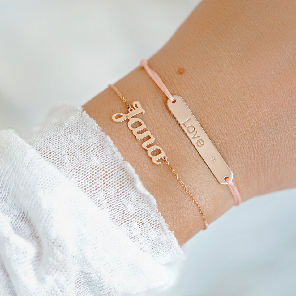 Diamond bracelet Love