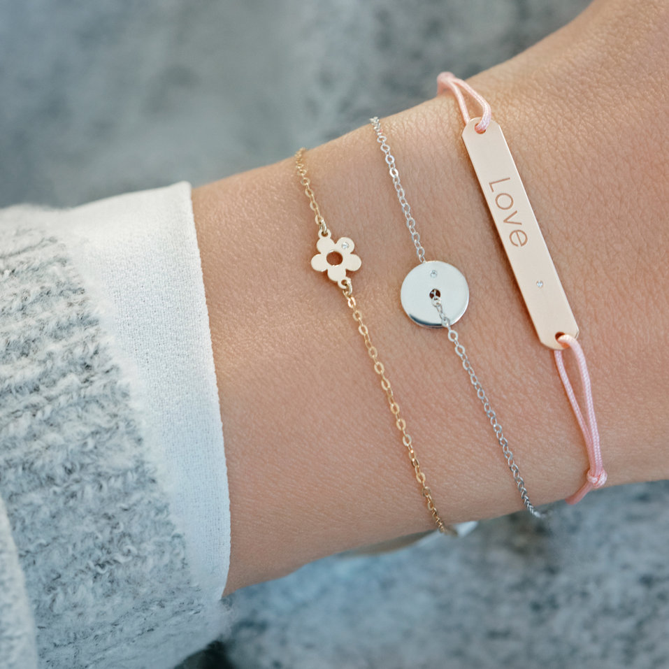 Diamond bracelet Love