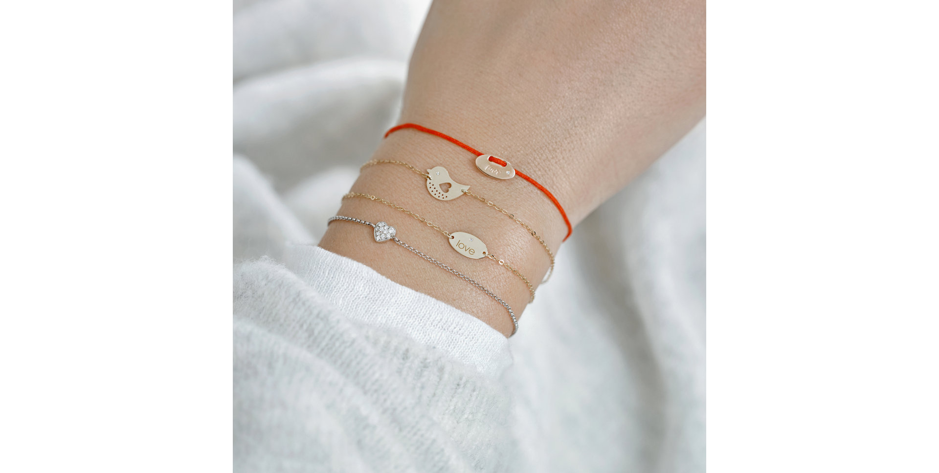 Diamond bracelet Love Amour Icon