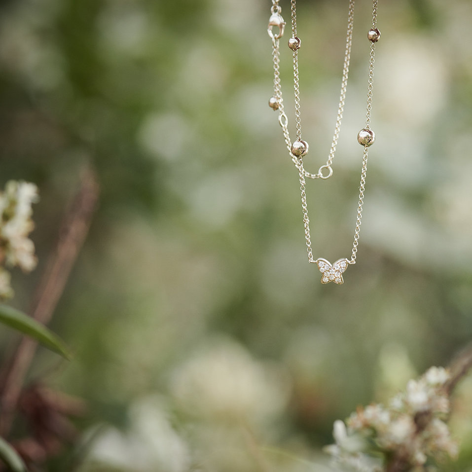 Diamond necklace Night Waterfall