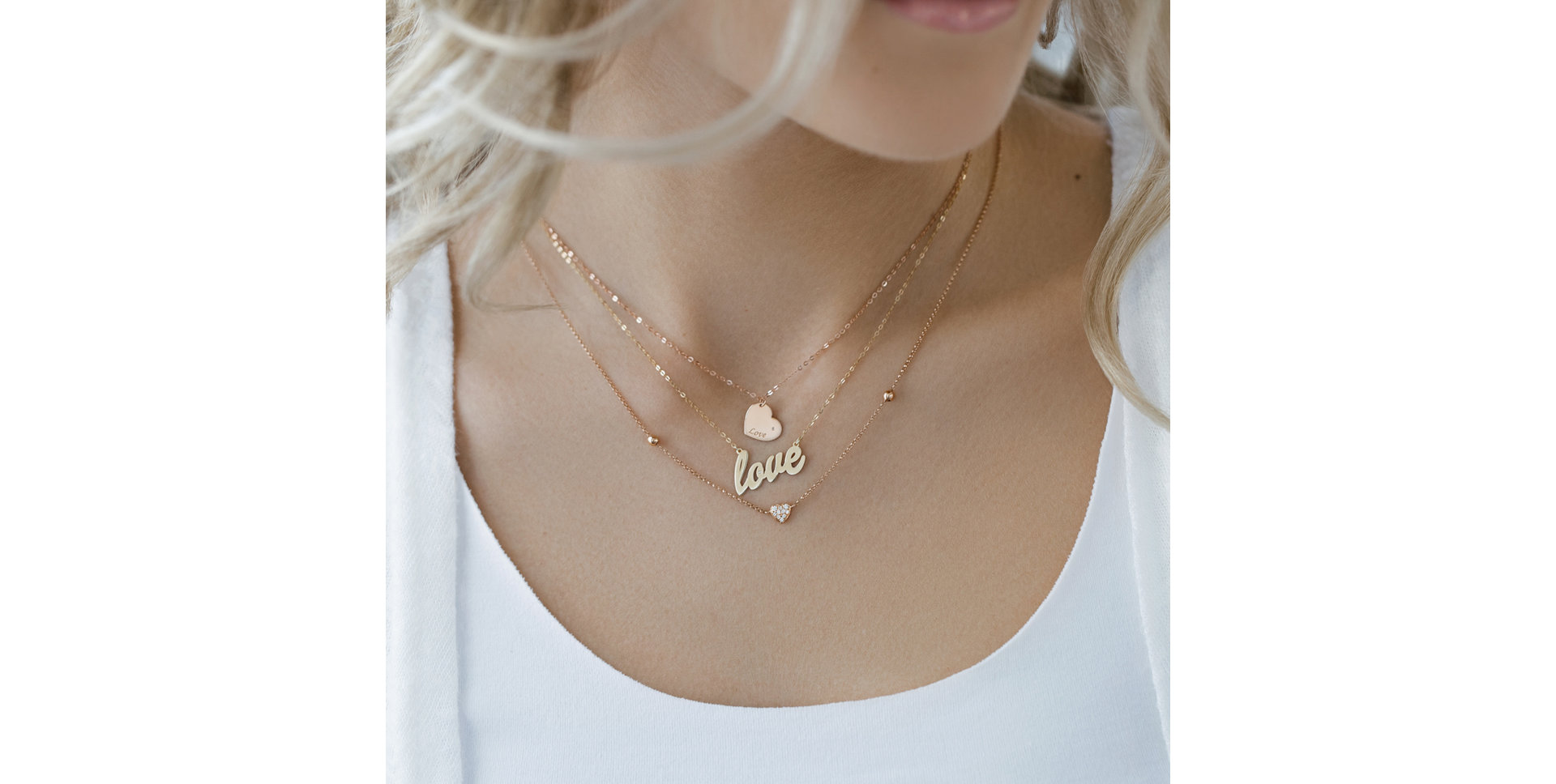 Diamond necklace Tender Heart