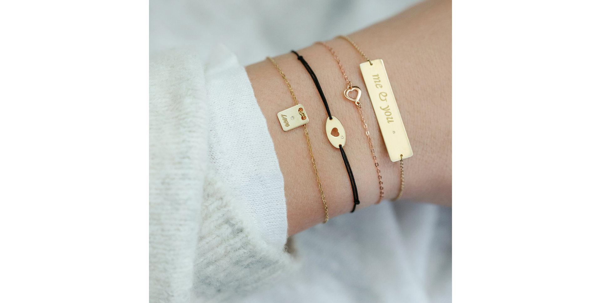 Diamond bracelet Me and You