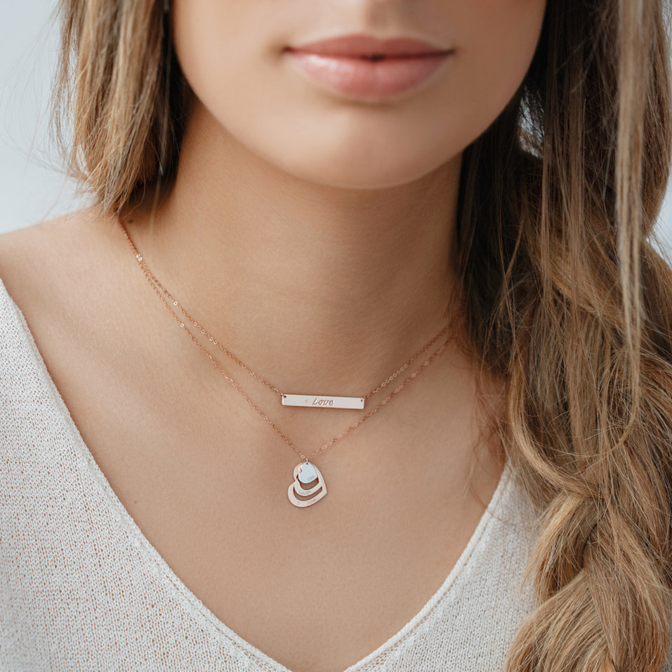 Diamond necklace Amour Ribbon