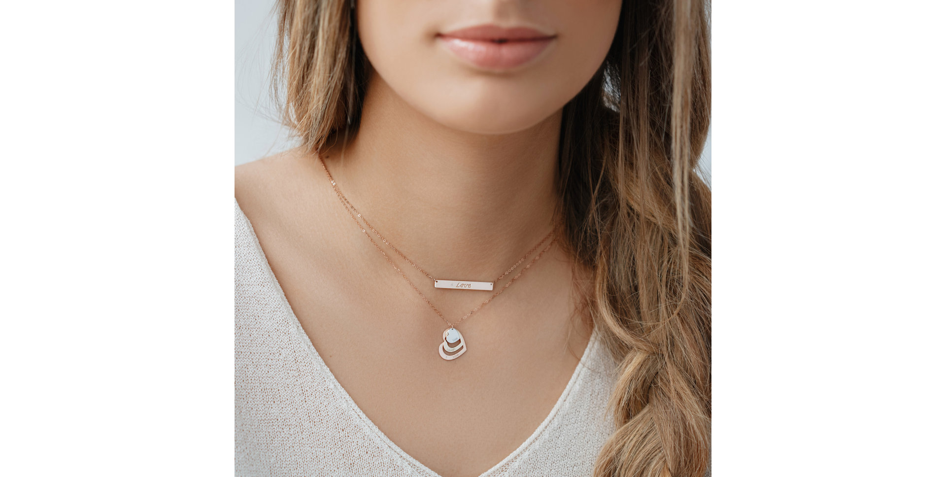 Diamond necklace Amour Ribbon