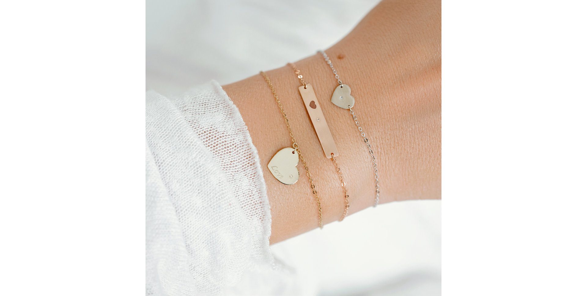 Diamond bracelet Heart