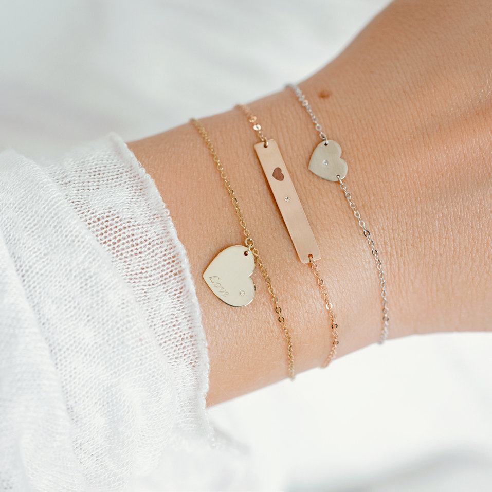 Diamond bracelet Heart