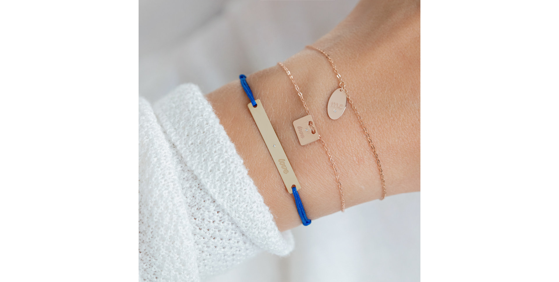 Diamond bracelet Love