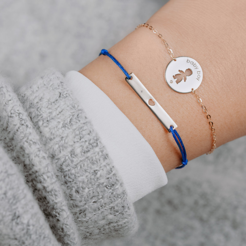 Diamond bracelet Heart Stamp