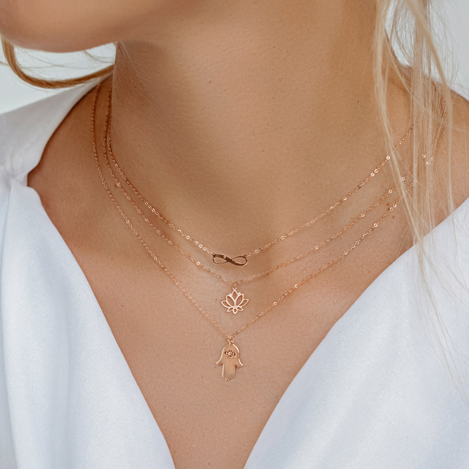 Diamond necklace Infinity Love