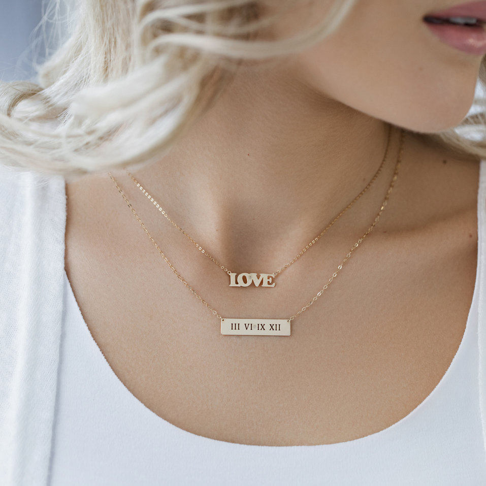 Diamond necklace Love