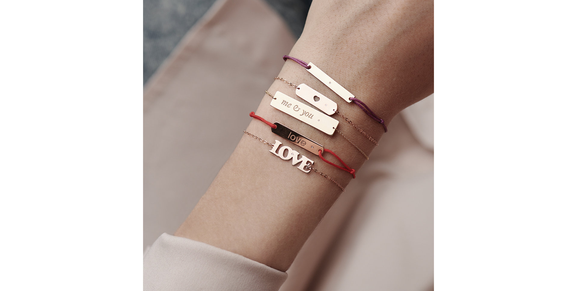 Diamond bracelet Love