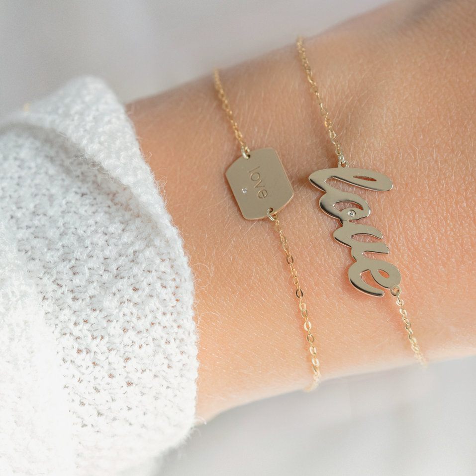Diamond bracelet Love