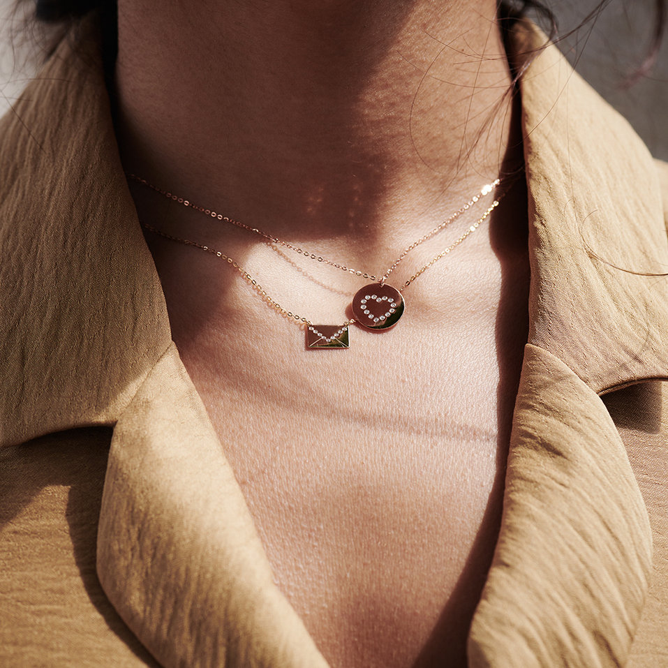 Diamond necklace Diamonds Heart