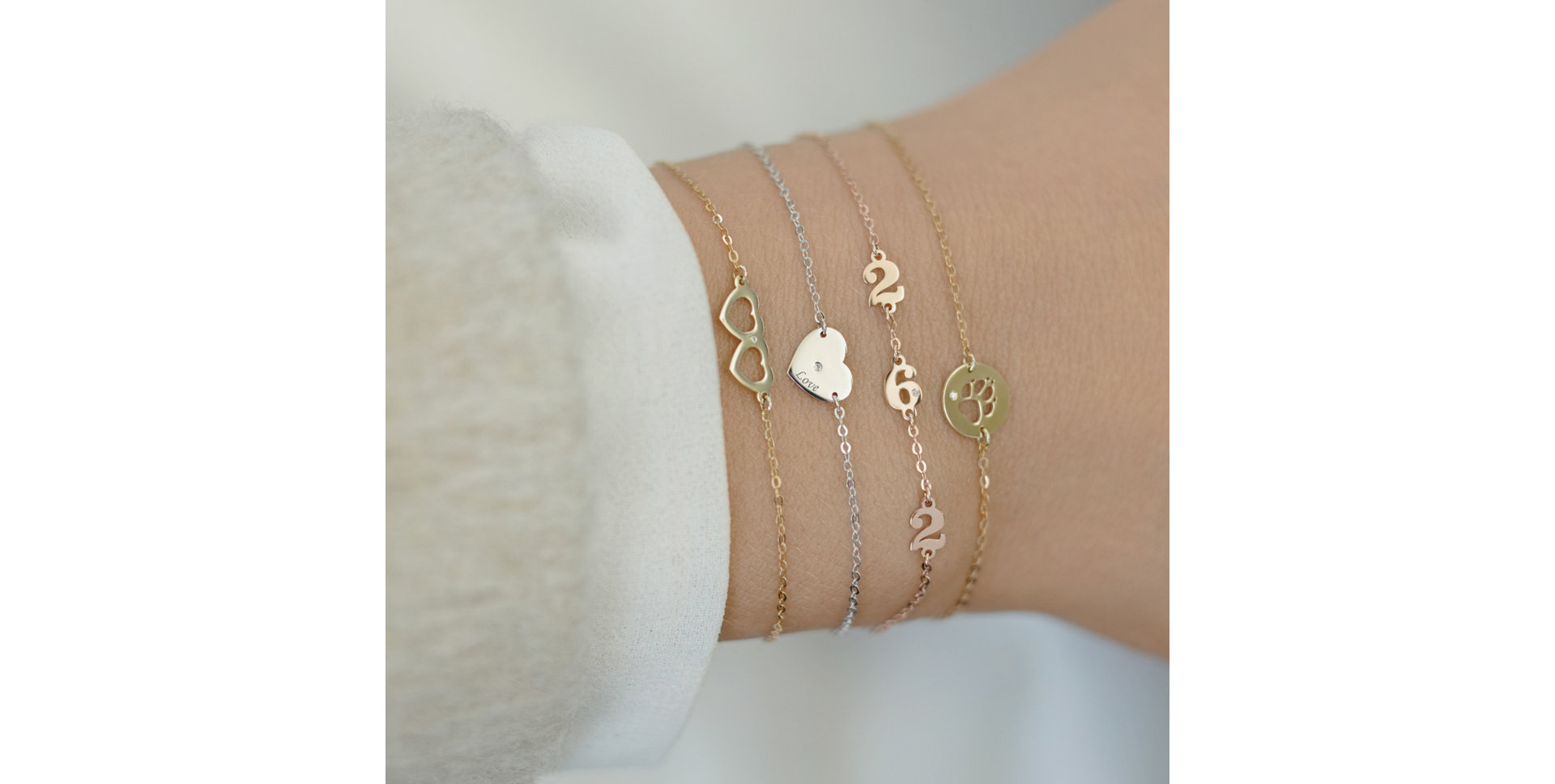 Diamond bracelet Heart Love