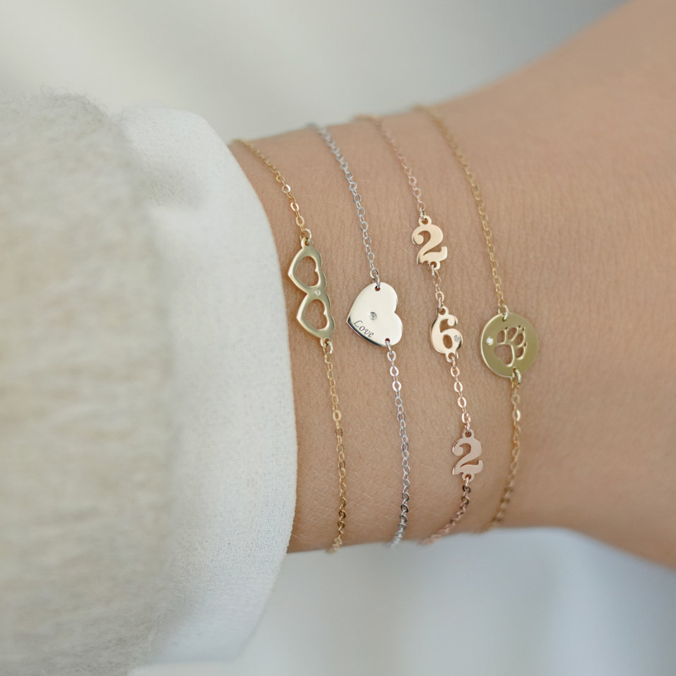 Diamond bracelet Heart Love