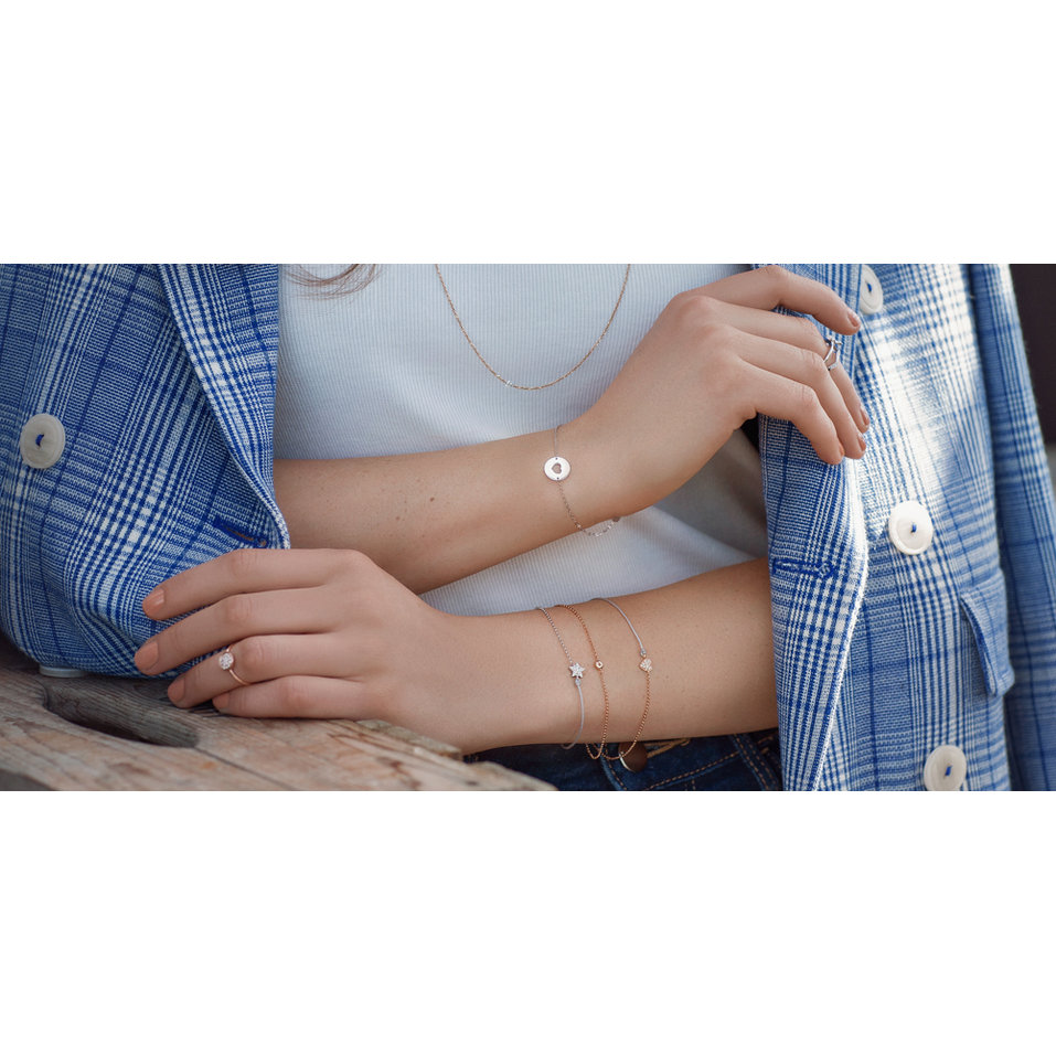 Diamond bracelet Glittering Heart