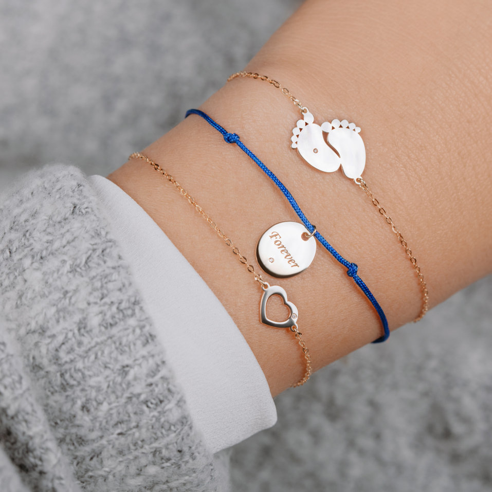 Diamond bracelet Baby Feet