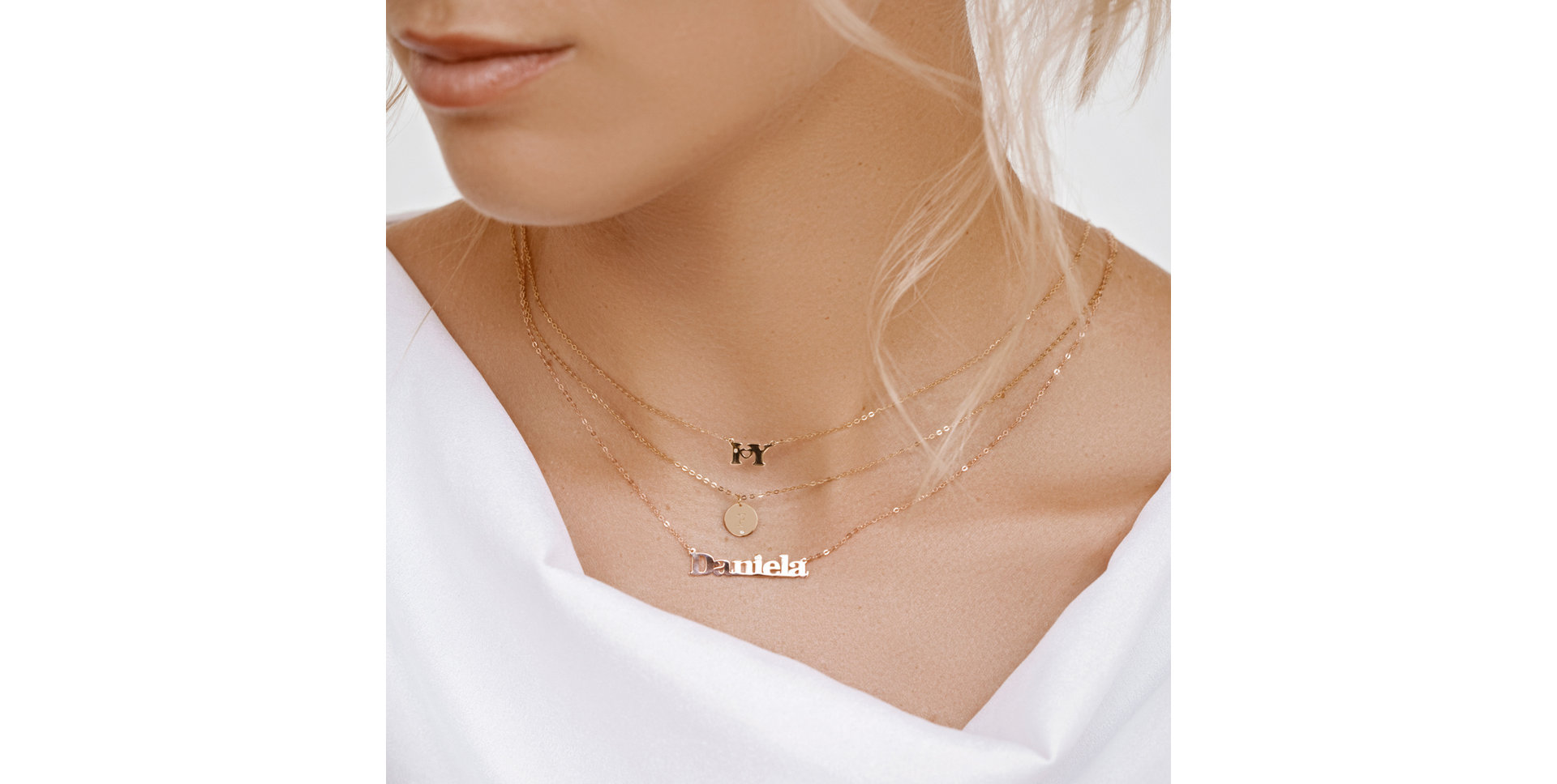 Diamond necklace I Love U