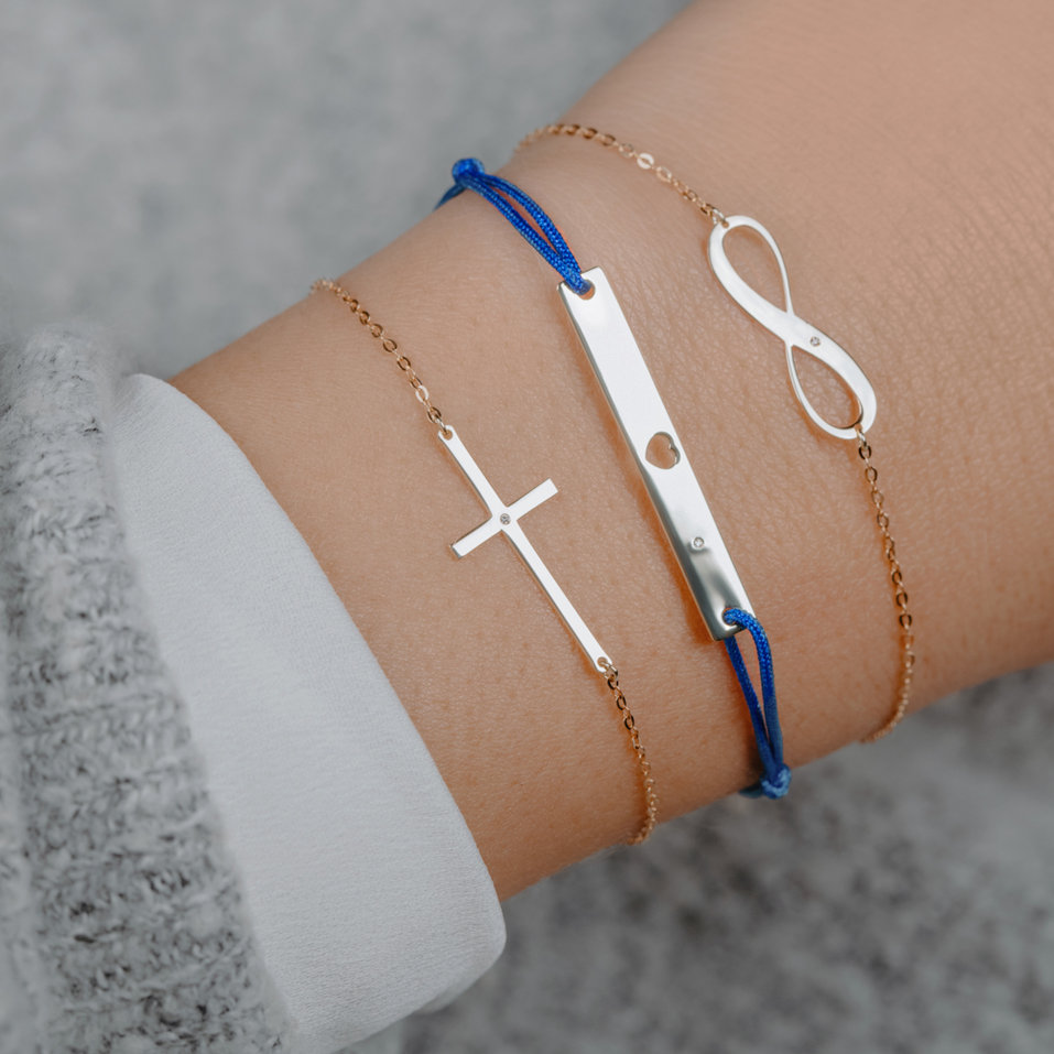Diamond bracelet Cross