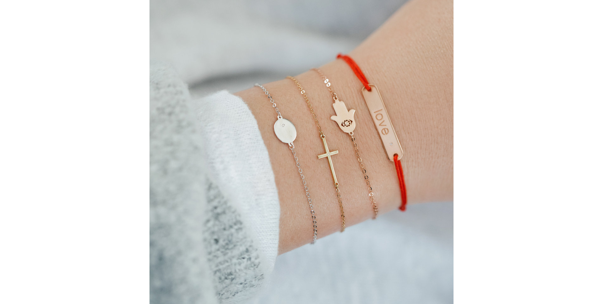 Diamond bracelet Cross