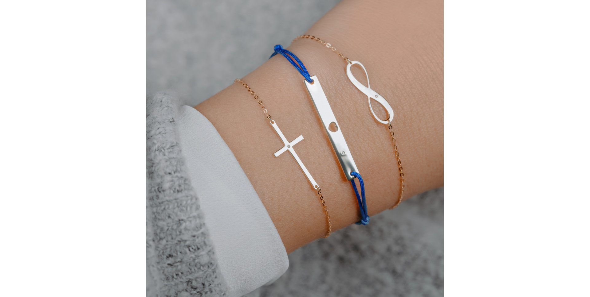 Diamond bracelet Cross