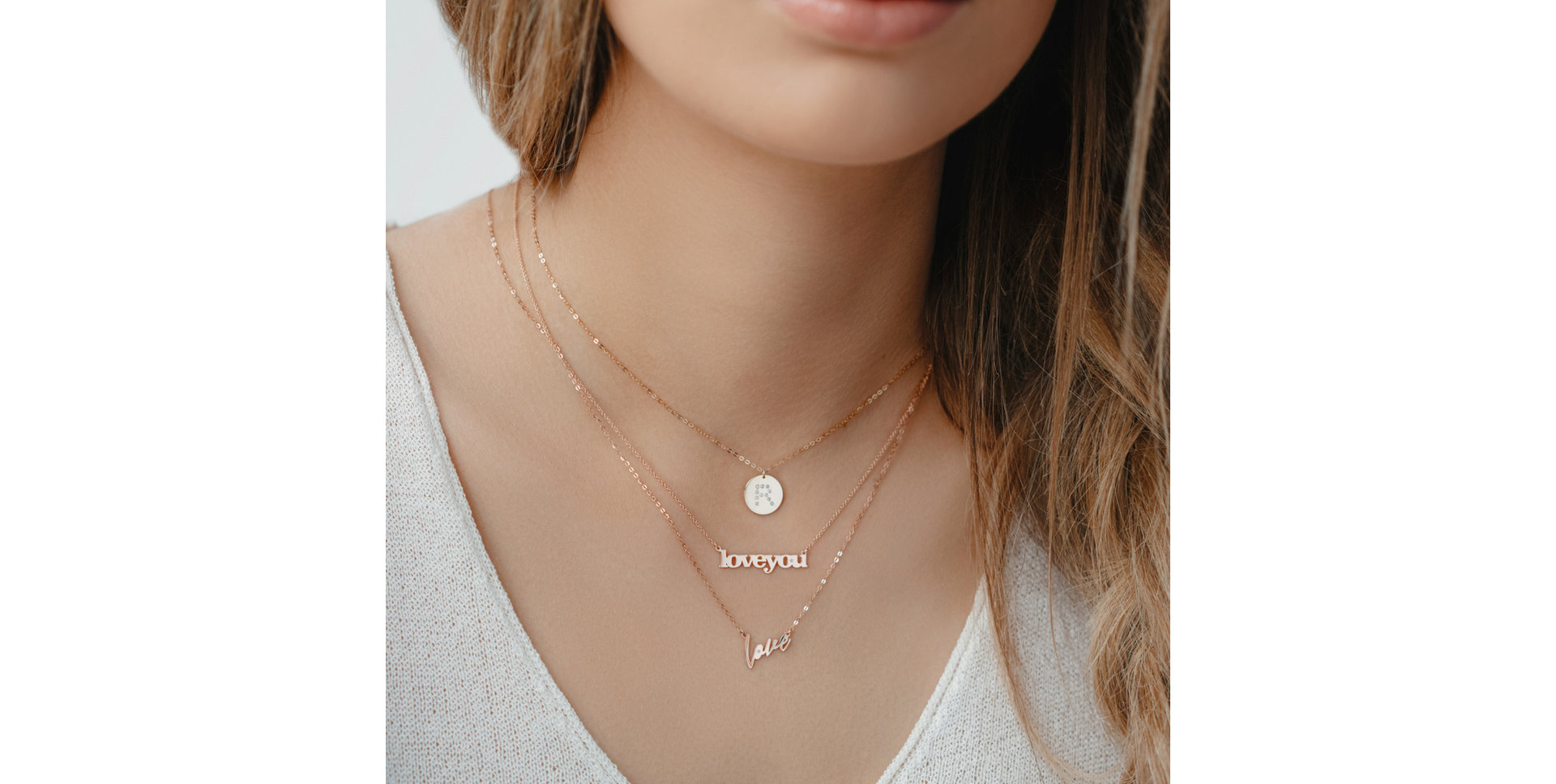 Diamond necklace Love Maker