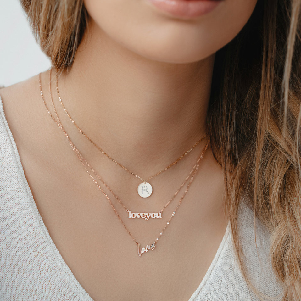 Diamond necklace Love Maker