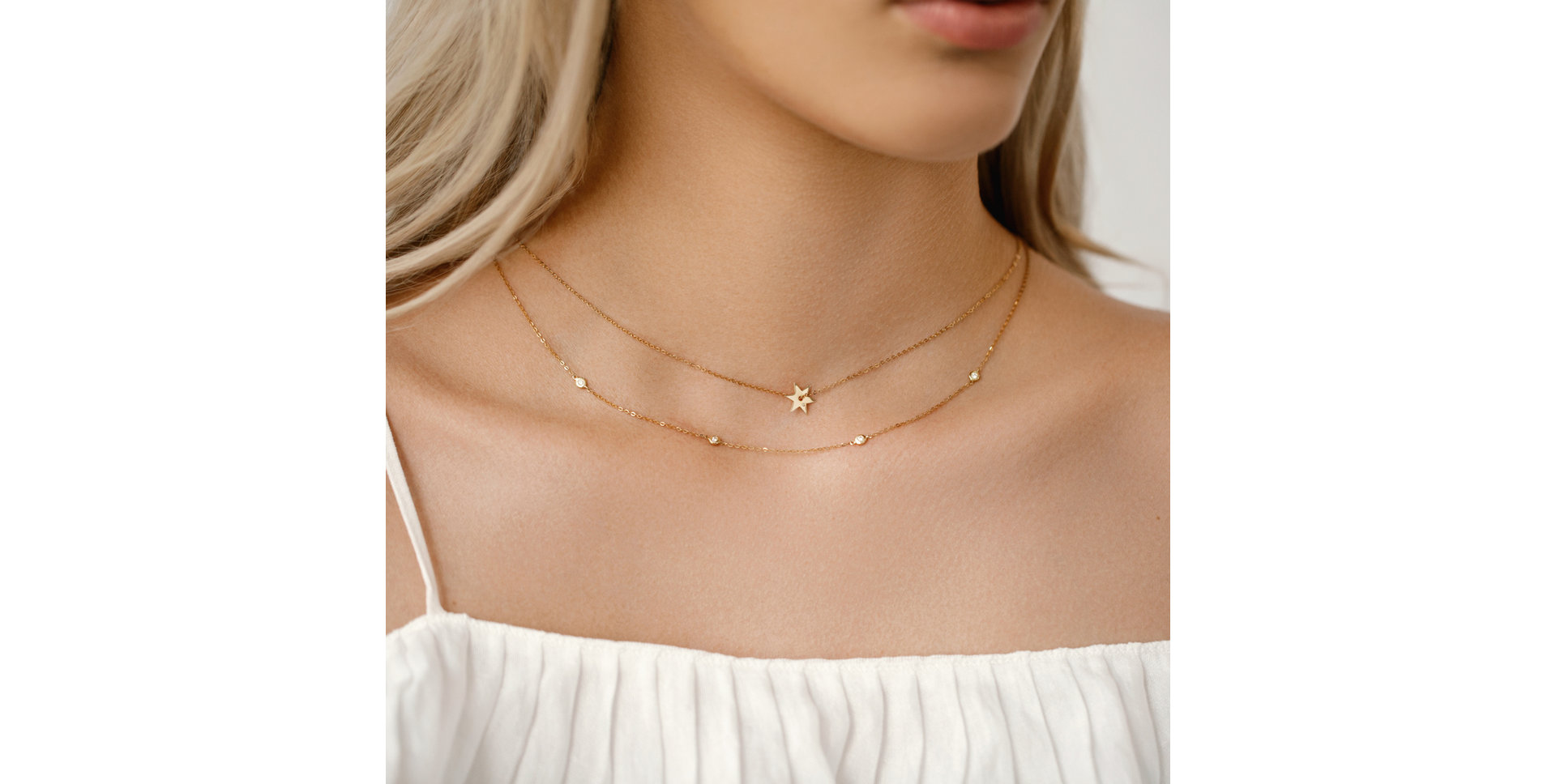 Diamond necklace Dots