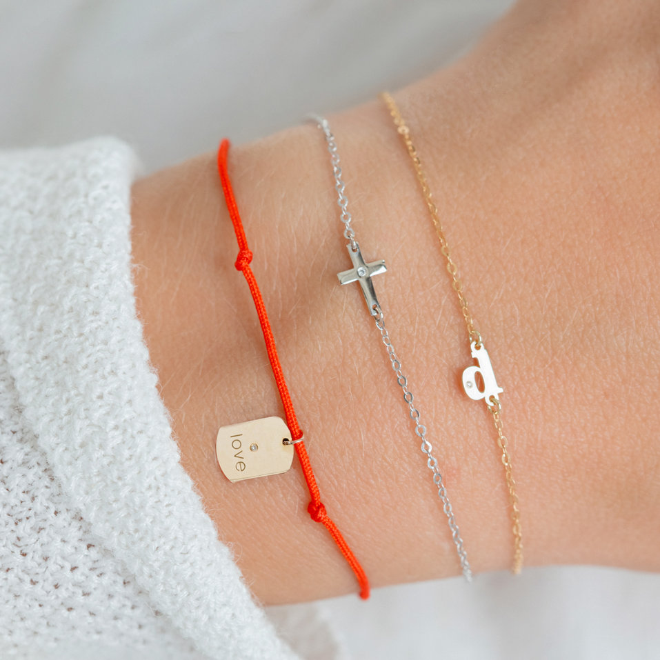 Diamond bracelet Military Stamp