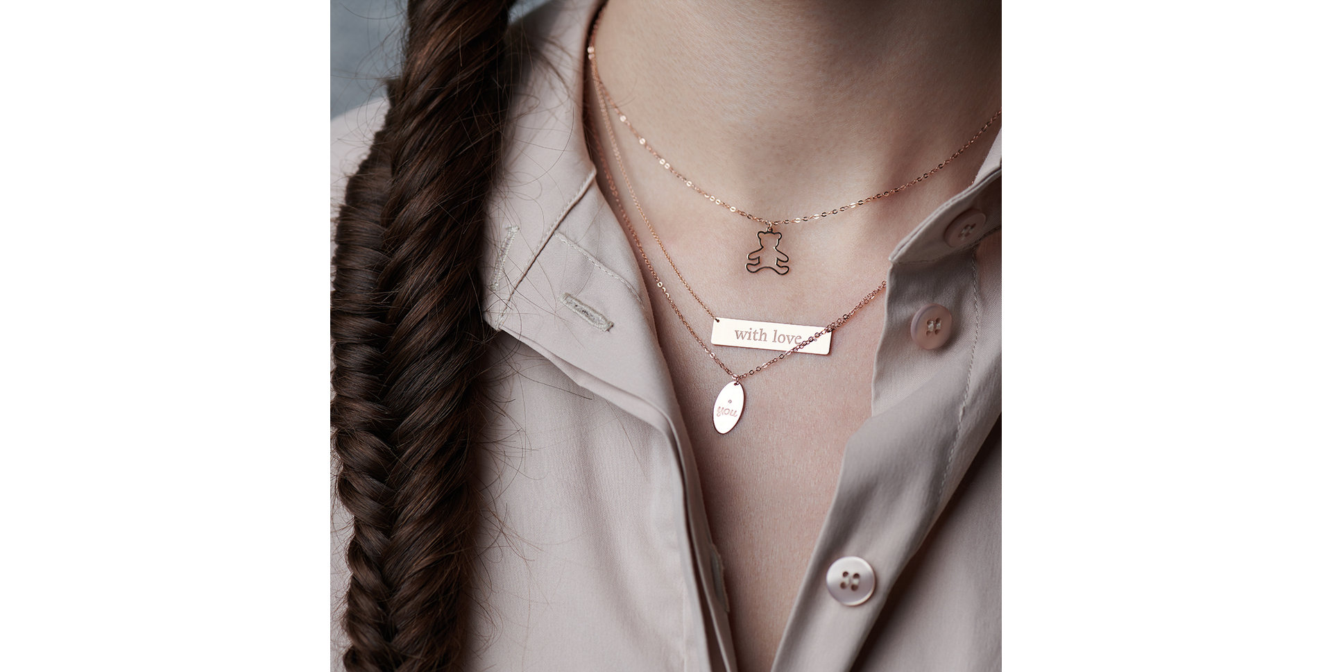 Diamond necklace Teddy Bear