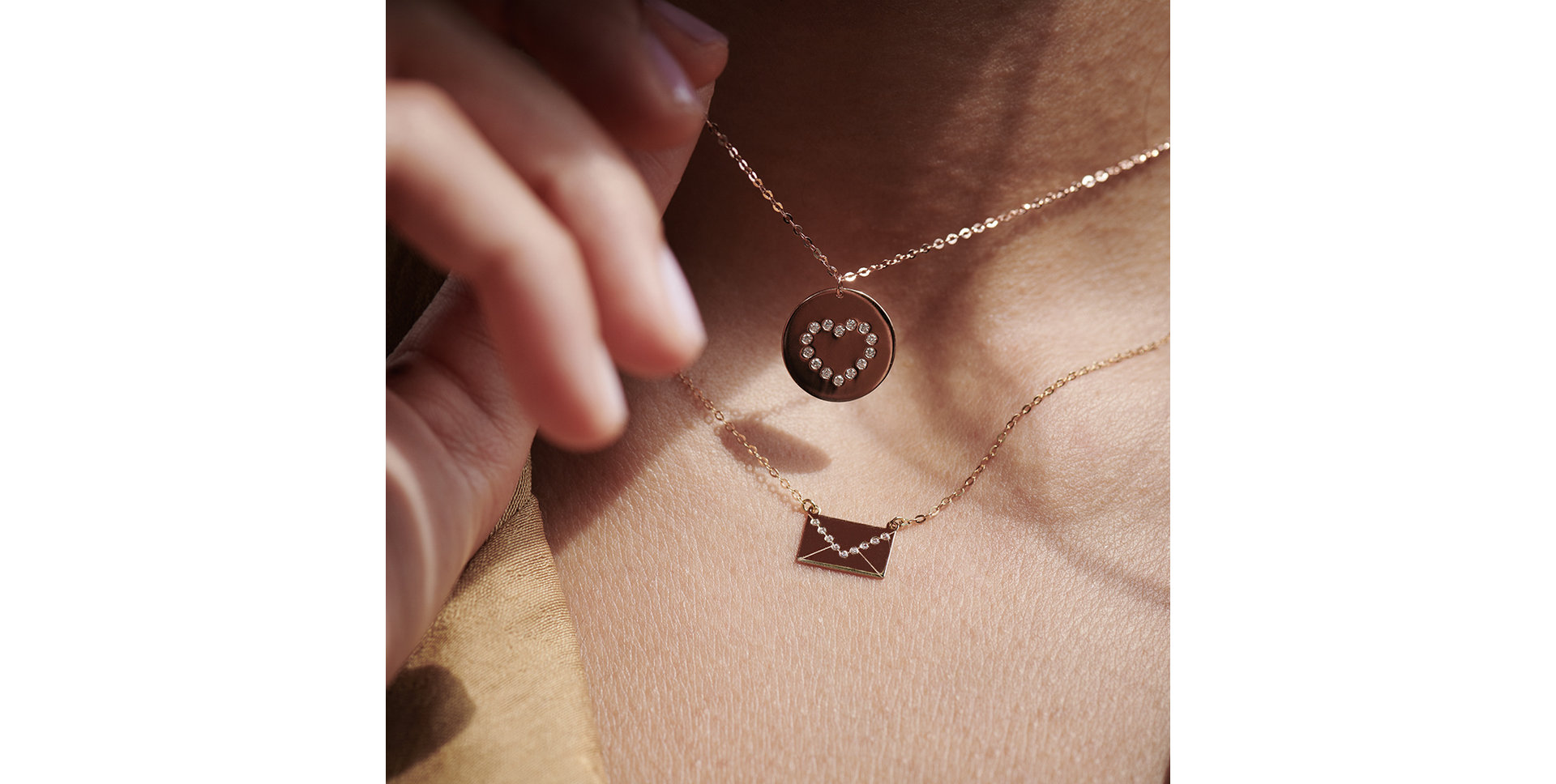 Diamond necklace Letter of Love