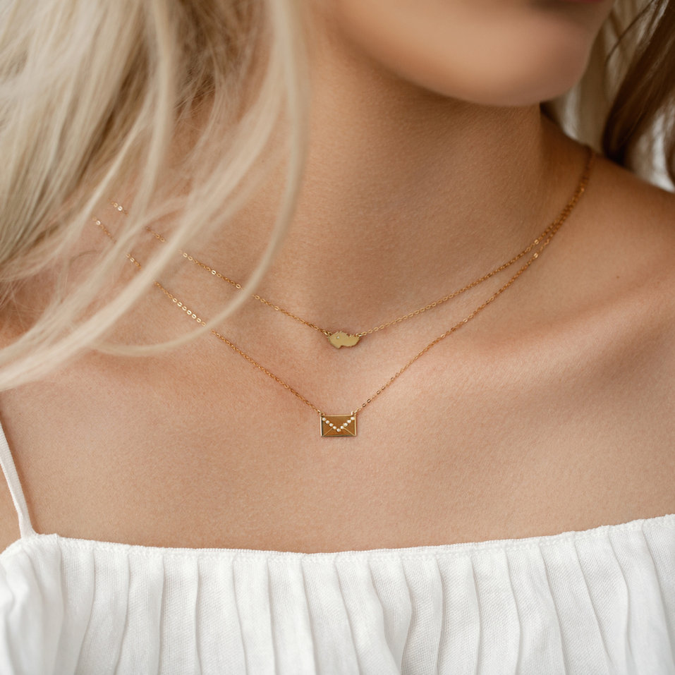 Diamond necklace Letter of Love