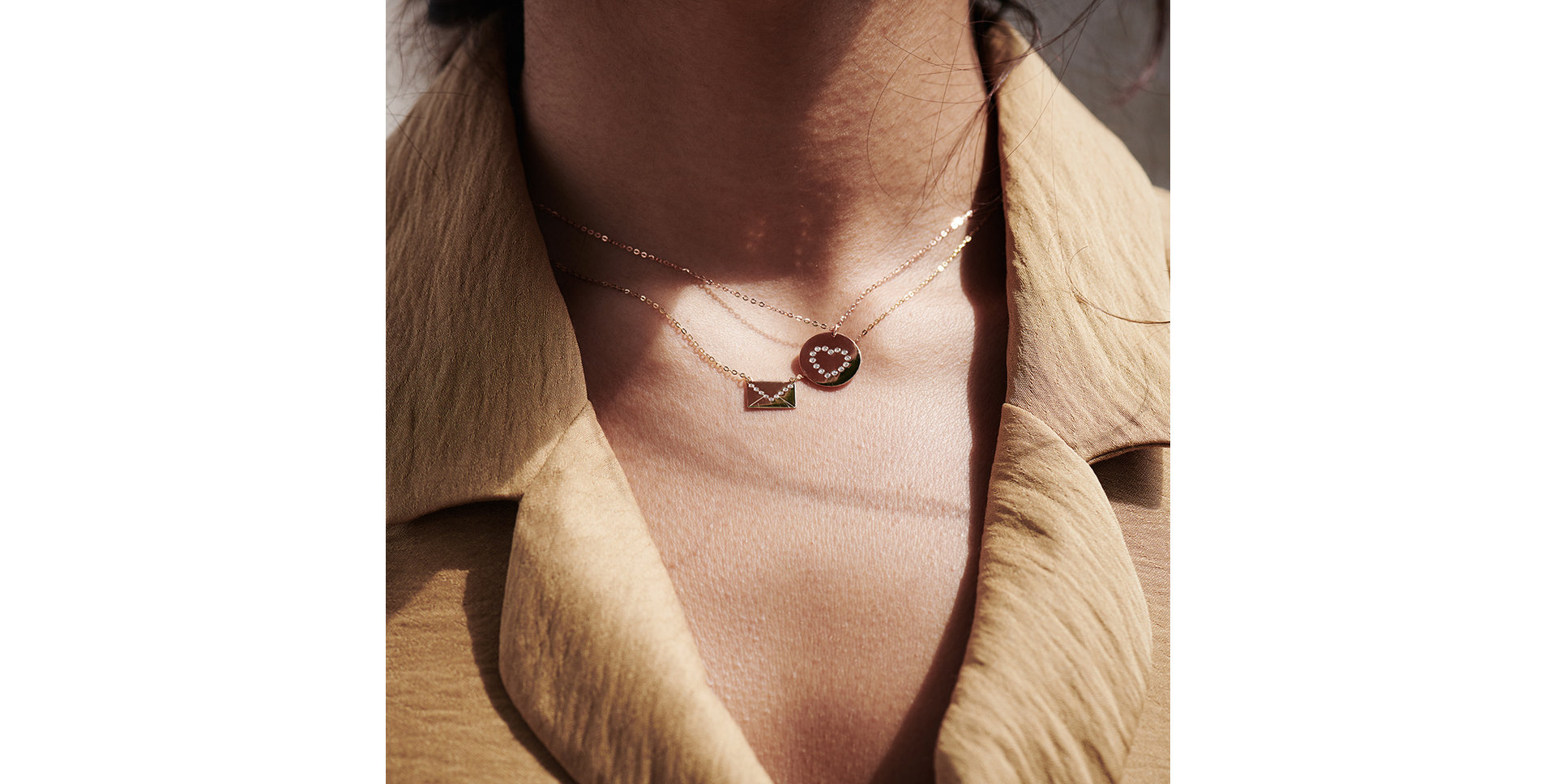 Diamond necklace Letter of Love