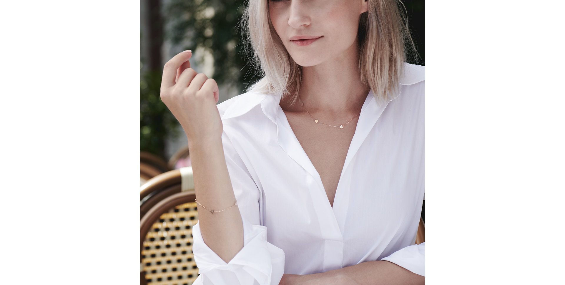 Diamond necklace Little Heart